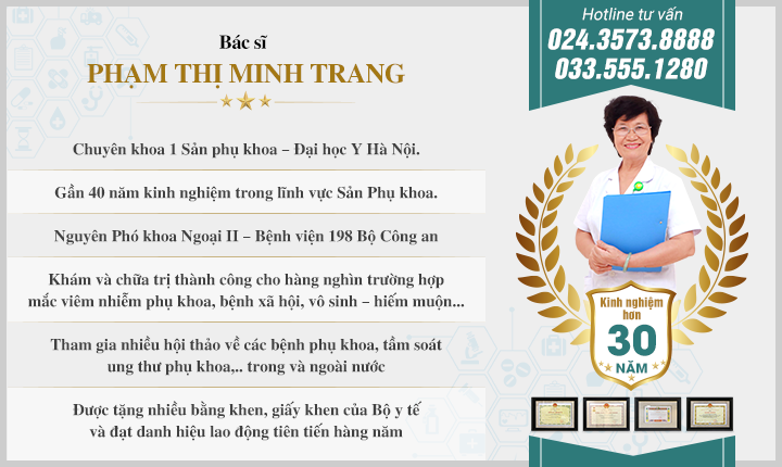 Bác sĩ Trang - Bác sĩ đặt vòng tránh thai ở Hà Nội